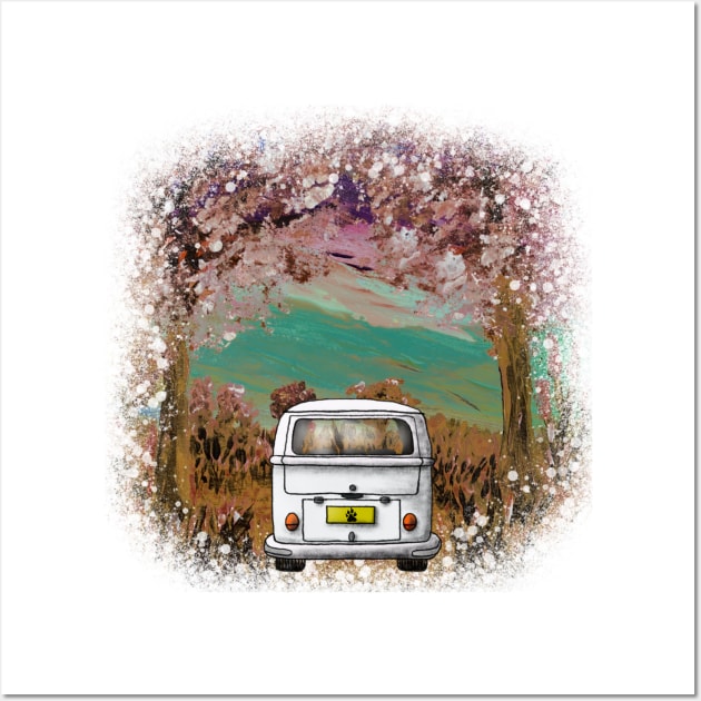 Forest Camper (White) Wall Art by Wolf Cove Creations